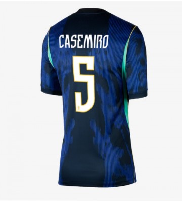 Brasilien Casemiro #5 Udebanetrøje Dame VM 2026 Kortærmet